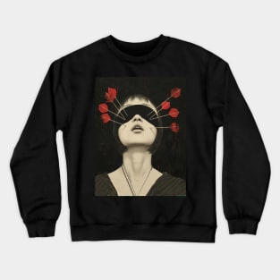 Blind Faith: Blind Leading the Blind on a Dark Background Crewneck Sweatshirt